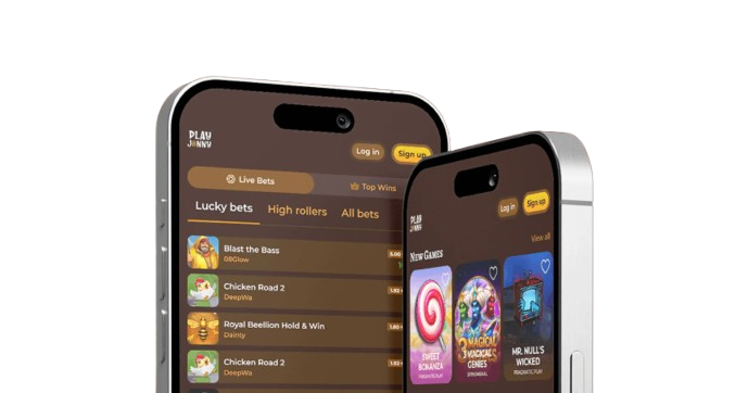 Capture d'écran de l'app PlayJonny Casino